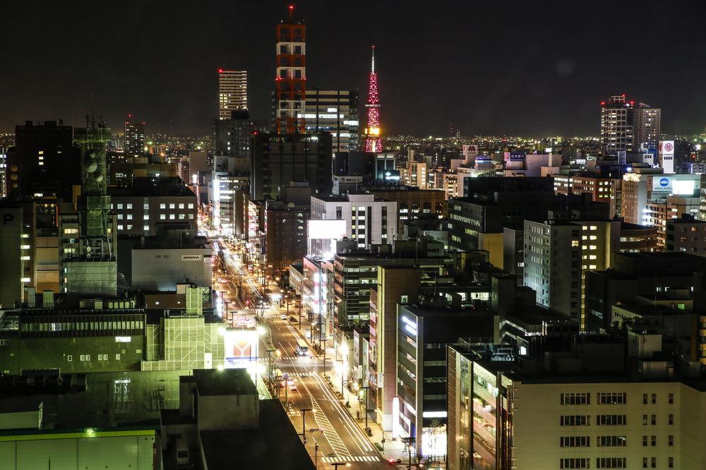 Royton Sapporo Hotel Eksteriør bilde View of the city at night